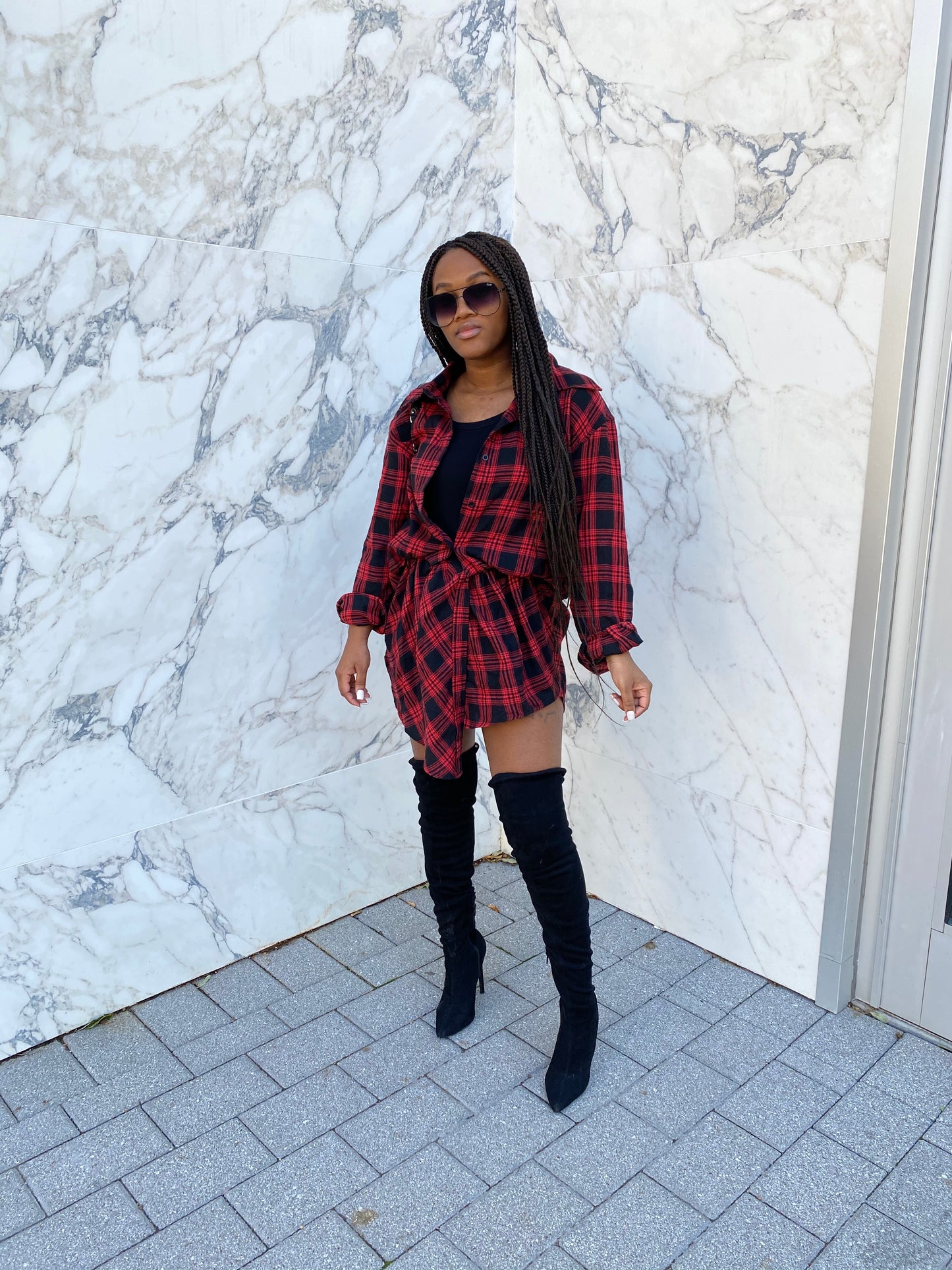 Juma Plaid Button Up