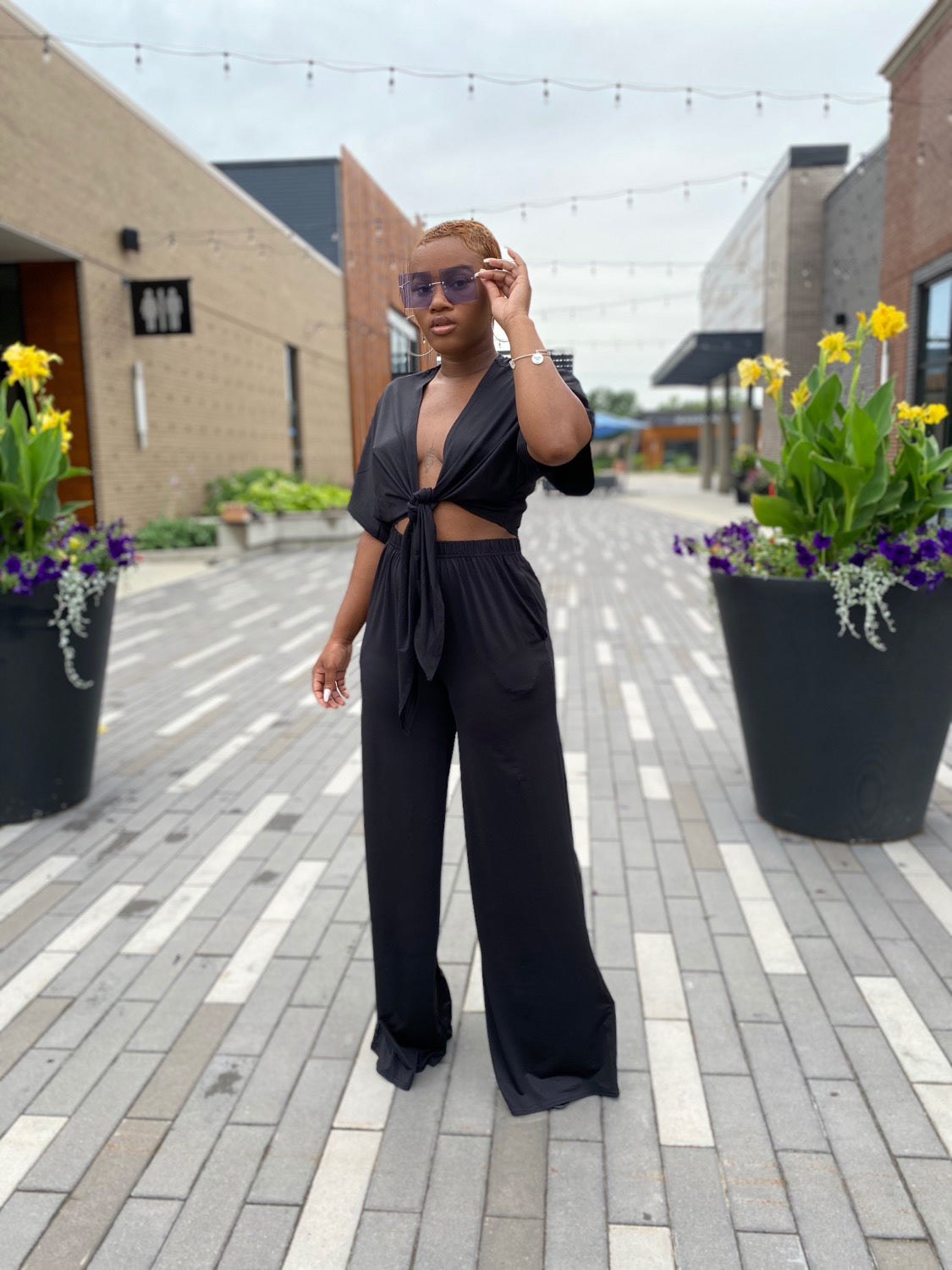 Bri Pant Set Black