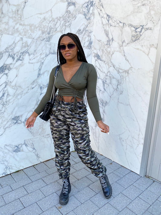 Isa Ruched Crop