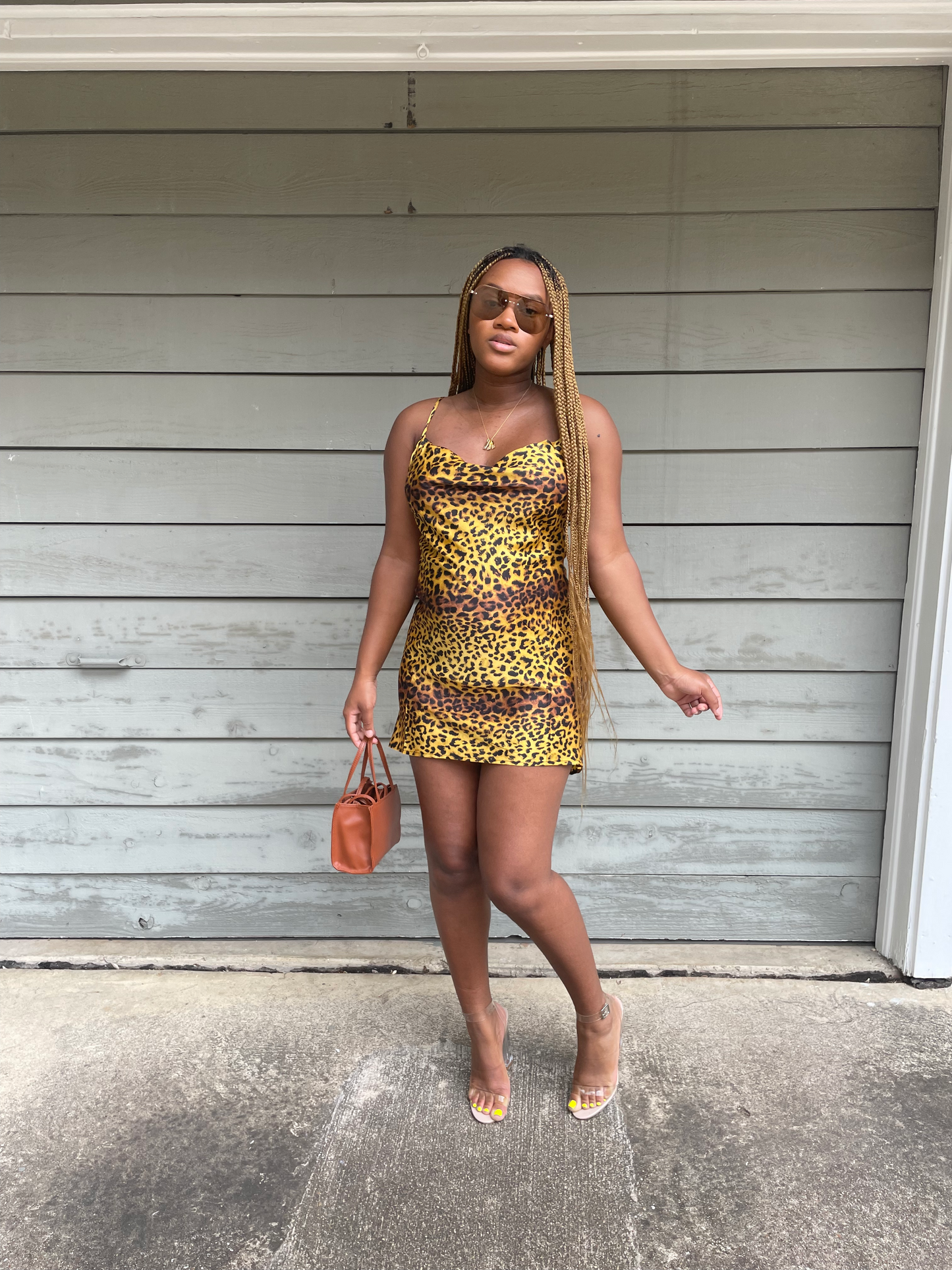 Junie Leopard Slip Dress