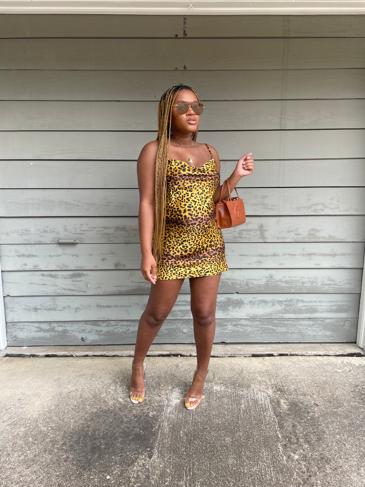 Junie Leopard Slip Dress