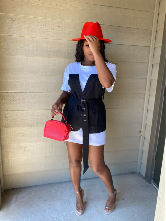 Allie Oversized Tux Shirt