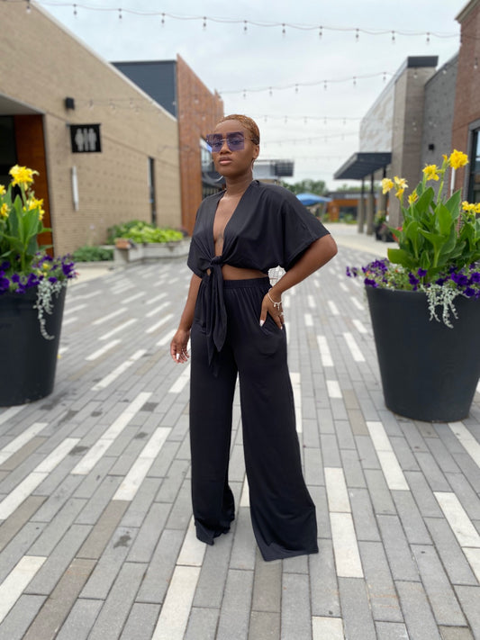 Bri Pant Set Black