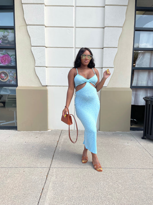 Lily Blue Cutout Dress